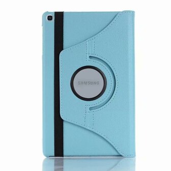 Samsung Galaxy Tab A 10.1 2019 (T510-T515) Hoes Pearlycase.. Kunstleder Hoesje 360&deg; Draaibare Book Case Bescherm Cover - Turquoise