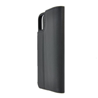 iPhone 11 Pro Wallet Bookcase hoes Pearlycase Echt Leder hoesje Zwart