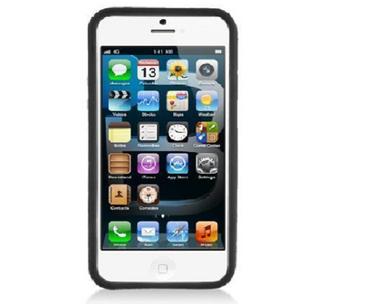 Apple iphone 5 5s slicone bumper cover zwart