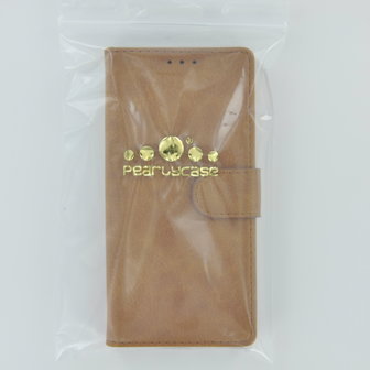 Samsung Galaxy A20s Hoes Wallet Book Case Bruin hoesje PU Leder Pearlycase