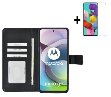 Motorola Moto G 5G Hoesje Zwart + Screenprotector
