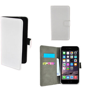 Slim wallet book case flip hoesje - Apple iPhone 6 Plus  - hoesje - Wallet Book Case / cover Slim-Wit