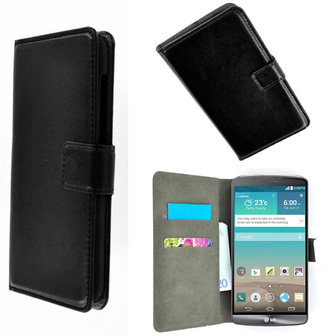 LG G3 D850/D855 - Hoesje Wallet Book Case / Cover  - Zwart
