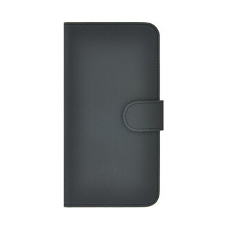 Nokia G60 Hoesje - Bookcase - Nokia G60 Book Case Wallet Echt Leer Zwart Cover