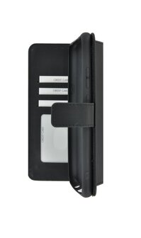 Nokia G60 Hoesje - Bookcase - Nokia G60 Screenprotector - Pu Leder Wallet Book Case Zwart Cover + Screenprotector