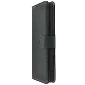 Nokia G60 Hoesje - Bookcase - Nokia G60 Screenprotector - Pu Leder Wallet Book Case Zwart Cover + Screenprotector