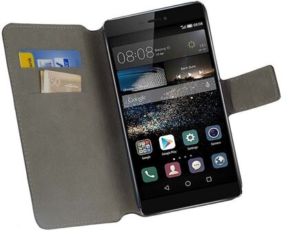 Huawei-p8-book-style-wallet-case-hoesje-wit