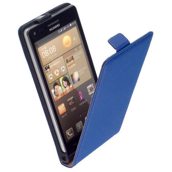 Huawei-p8-leder-flip-case-hoesje-blauw