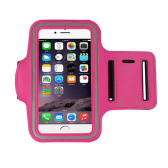 Apple,iphone,6s,plus,hoesje,sport,armband,case,roze
