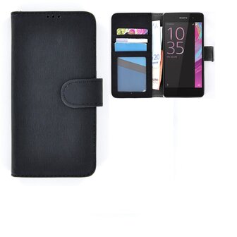 sony-xperia-e3-smartphone-hoesje-book-style-wallet-case-zwart