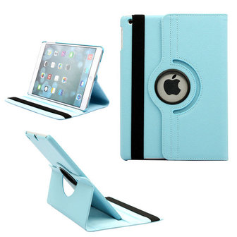Apple-iPad-Pro-10.5(2017)-kunstleder-tablethoes-360&deg;-draaibare-bookcase-turquoise