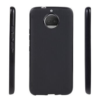Zwart-tpu-siliconen-backcover-hoesje-Motorola-Moto-G5S-Plus