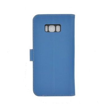 Pearlycase&reg;-Samsung-Galaxy-S8-Plus-Hoesje-Echt-Leer-Wallet-Bookcase-Blauw