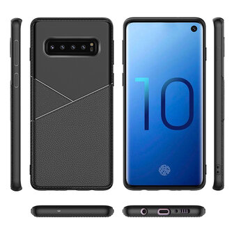 Pearlycase Classic Business Siliconen hoesje Zwart voor Samsung Galaxy S10e