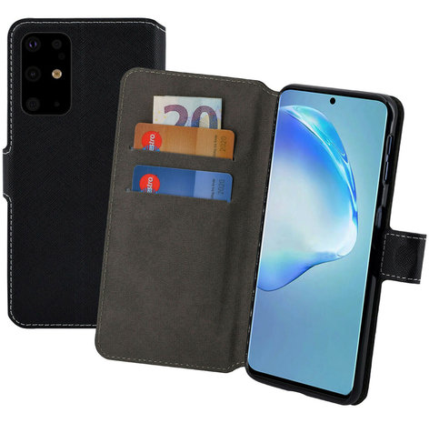 Samsung Galaxy S20 Plus hoes Wallet Book case Hoesje Zwart Y Cover - PU Leder - Pearlycase