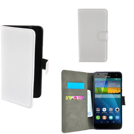 Slim Wit Wallet Bookcase Huawei Ascend G7
