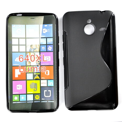 Microsoft-lumia-640-xl-slicone-case-zwart