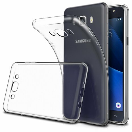 pijp scheidsrechter Geavanceerd Transparant TPU Hoesje Samsung Galaxy J5 2016 - Telecomhuis.nl