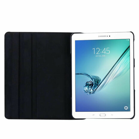 Zwart-360°-draaibare-tablethoes-voor-Samsung-Galaxy-Tab-S3-9.7-(t820/t825)