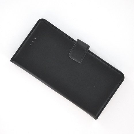 Zwart-Luxe-Bookcase-Wallet-hoesje-voor-Nokia-3