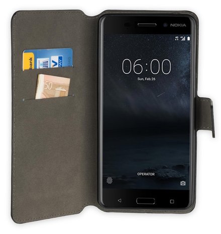 Nokia-6-Hoesje-Luxe-Bookstyle-Y-Wallet-Case-Zwart