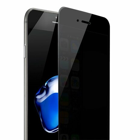 Apple-iPhone-7-privacy-tempered-glass-/-glazen-screenprotector-2.5D-9H