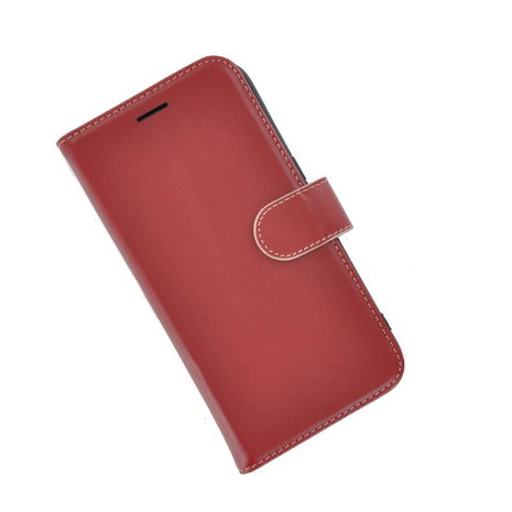 Pearlycase®-Samsung-Galaxy-S7-Edge-Hoesje-Echt-Leer-Wallet-Bookcase-Donkerrood
