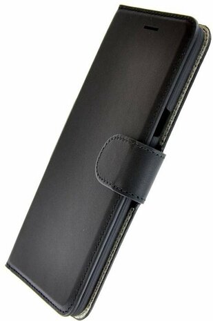 Pearlycase Echt Lederen Handmade Wallet Bookcase hoesje Zwart voor Samsung Galaxy S8 Plus