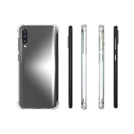 Pearlycase Transparant TPU Hoesje met versterkte randen voor Samsung Galaxy A50