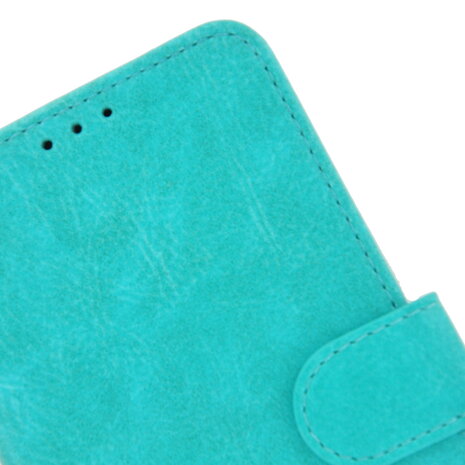 Pearlycase Hoes Wallet Book Case Turquoise voor Samsung Galaxy A40