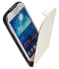Samsung-i9060-Galaxy-Grand-Neo----Leder--Flip-case-cover-hoesje-Wit
