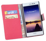 Huawei-Ascend-P7-Wallet-Book-Case-cover-Y-Roze