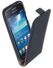 Samsung-Galaxy-Core-Plus-G3500---Leder--Flip-case-cover-hoesje-Zwart