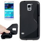 Samsung--Galaxy-S5-Mini-G800-TPU-Silicone-Case-S-Style-Hoesje-Zwart