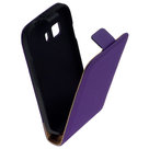 Samsung-Galaxy-Young-2-SM-G130---Leder--Flip-case-cover-hoesje-Paars