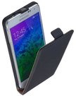 Samsung Galaxy Alpha Hoesje Leder Flip Case Zwart