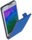 Samsung Galaxy Alpha Hoesje Leder Flip Case Blauw