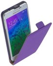 Samsung Galaxy Alpha Hoesje Leder Flip Case Paars