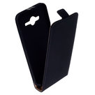 Samsung-Galaxy-Core-2-SM-G355H--Leder--Flip-case-cover-hoesje-Zwart