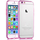 Apple-iPhone-6-Plus-TPU-Silicone-Case-cover--Hoesje-Transparant-Roze-rand