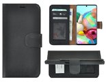 Samsung-Galaxy-A52-Hoesje-5G-Bookcase-Samsung-A52s-5G-Hoesje-Wallet-Book-Case-Echt-Leer-Zwart-Cover