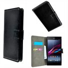 Sony-Xperia-Z-Wallet-Book-Case-hoesje-Slim--Zwart