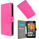 Microsoft-Lumia-535-hoesjes-Wallet-Bookcase-cover-Slim-Roze