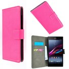 Slim-wallet-book-case-flip-hoesje-Sony-Xperia-E3-D2203--hoesje-Wallet-Book-Case-cover-Slim-Roze