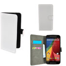 Motorola-Moto-G-2nd-gen.(2014)-smartphone-hoesje-Wallet-Book-Style-Case-Wit