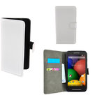 Motorola-Moto-E-Hoesje-Wallet-Book-Case-Cover--Wit