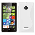 Scase Wit Microsoft Lumia 435 Slicone Hoesje