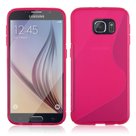 Samsung,Galaxy,S6,Slicone,case,roze