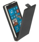 Microsoft-lumia-640-xl-lederlook-flip-case-hoesje-zwart