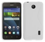 Huawei,y635,slicone,case,hoesje,wit